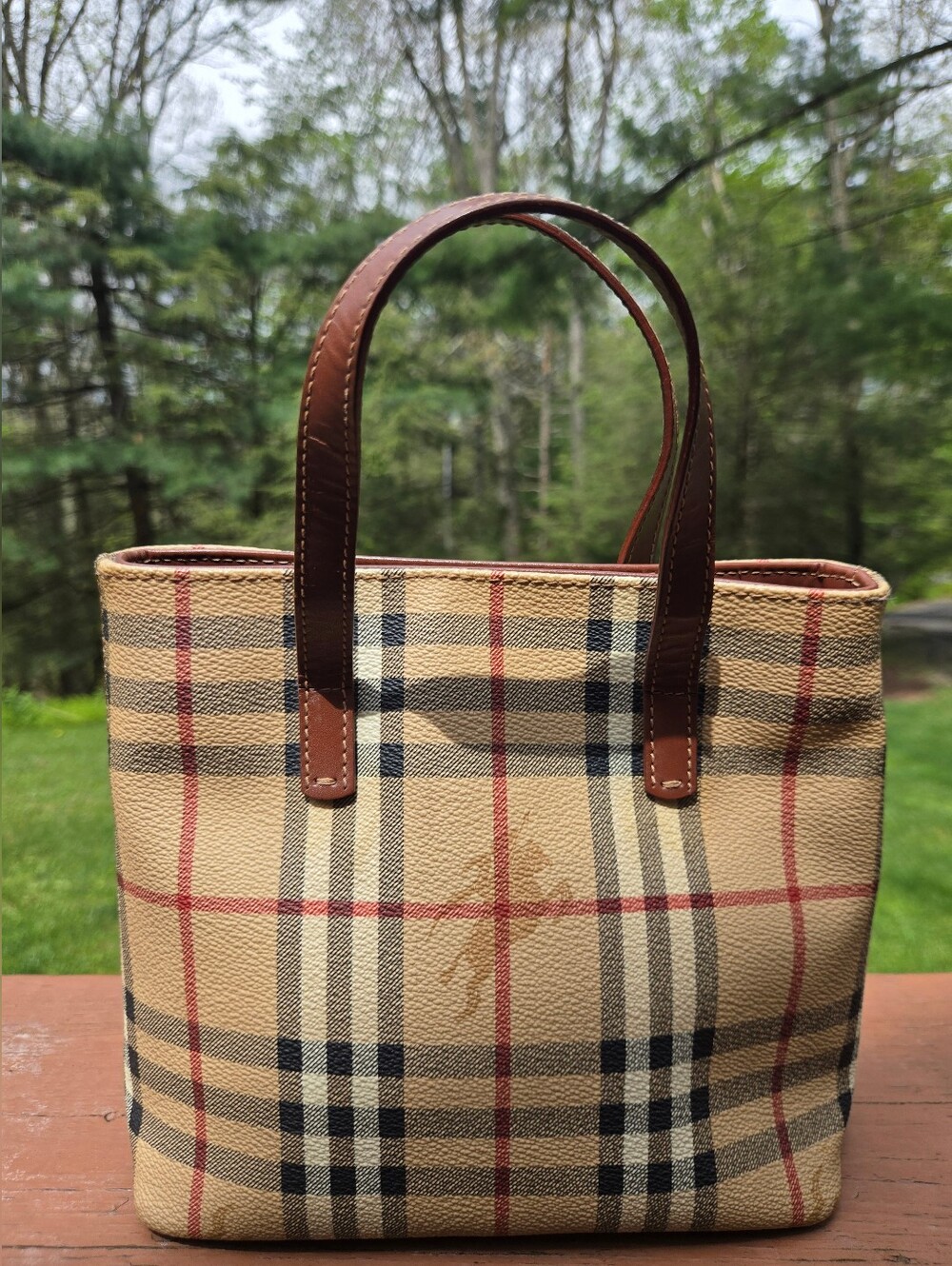 Burberry Haymarket Mini Tote - Picture 2 of 11